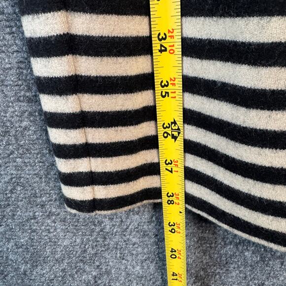 MaxMara Dress Womens 40 US 6 Black Striped Wool Sheath Front Pockets Business - Picture 10 of 14